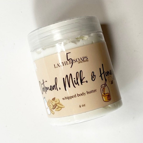 Oatmeal, Milk, and Honey Whipped Body Butter