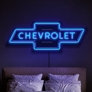 Chevrolet neon sign, Chevrolet led sign, Chevrolet gift, Chevrolet garage sign, Chevrolet logo, Garage neon sign, Chevrolet art decor
