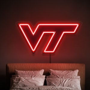 Virginia Tech Hokies neon sign, Virginia Tech light sign, Hokies neon sign, Virginia Tech Hokies gift, Virginia Tech Hokies art decor