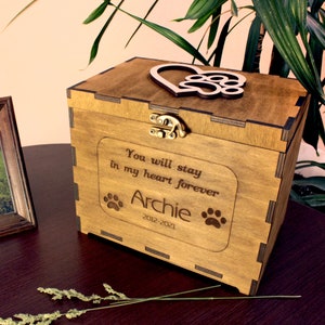 Cremation Pet Box,Custom Cremation Box,Cremation Urn Wood,Personalized Pet Cremation Box,Pet Memory Box,Pet Urn for Dog,Pet Keepsake Box