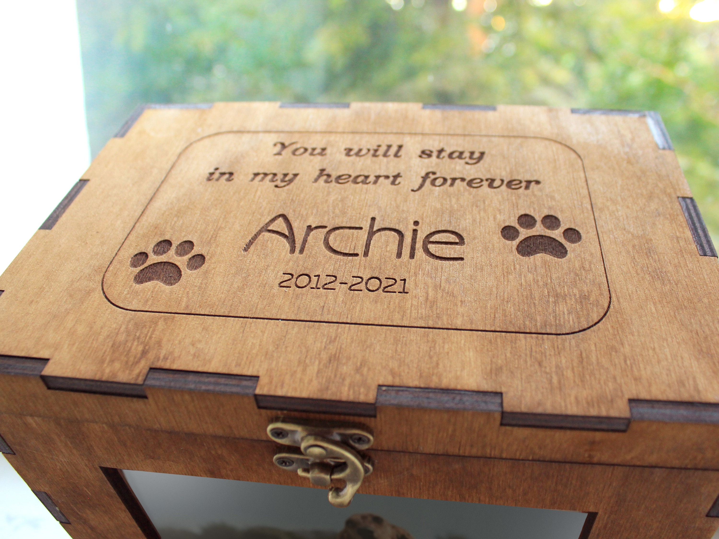 Custom Pet Memory Box Personalized Pet Memorial Box Etsy