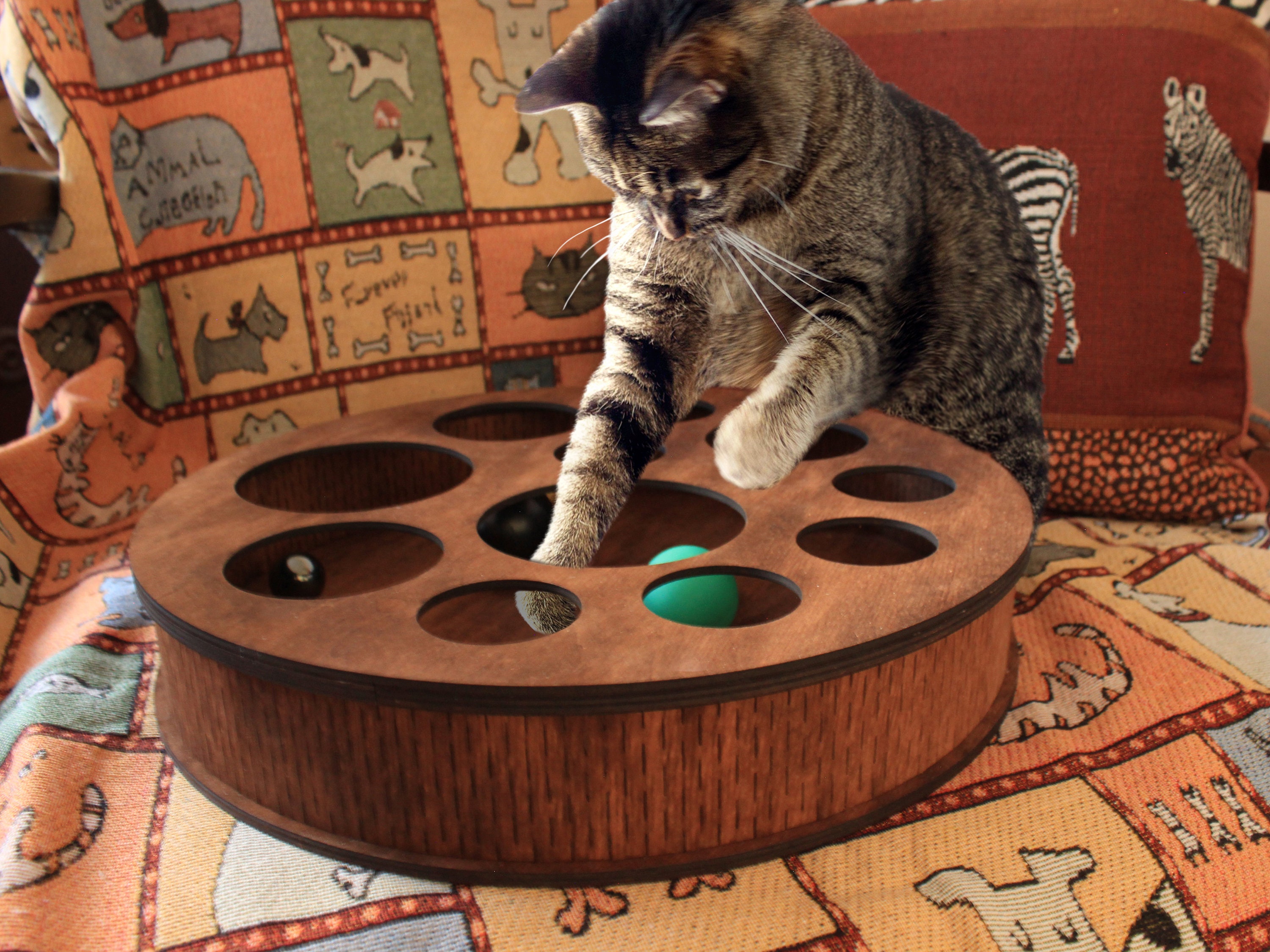 Slow Feeder Cat Bowl Fun Pet Puzzle Feeder Treat Maze Toy Cat Hunting Feeder  Treat Puzzle Toy For Iq Training And Mental Enrichm - Cat Toys - AliExpress