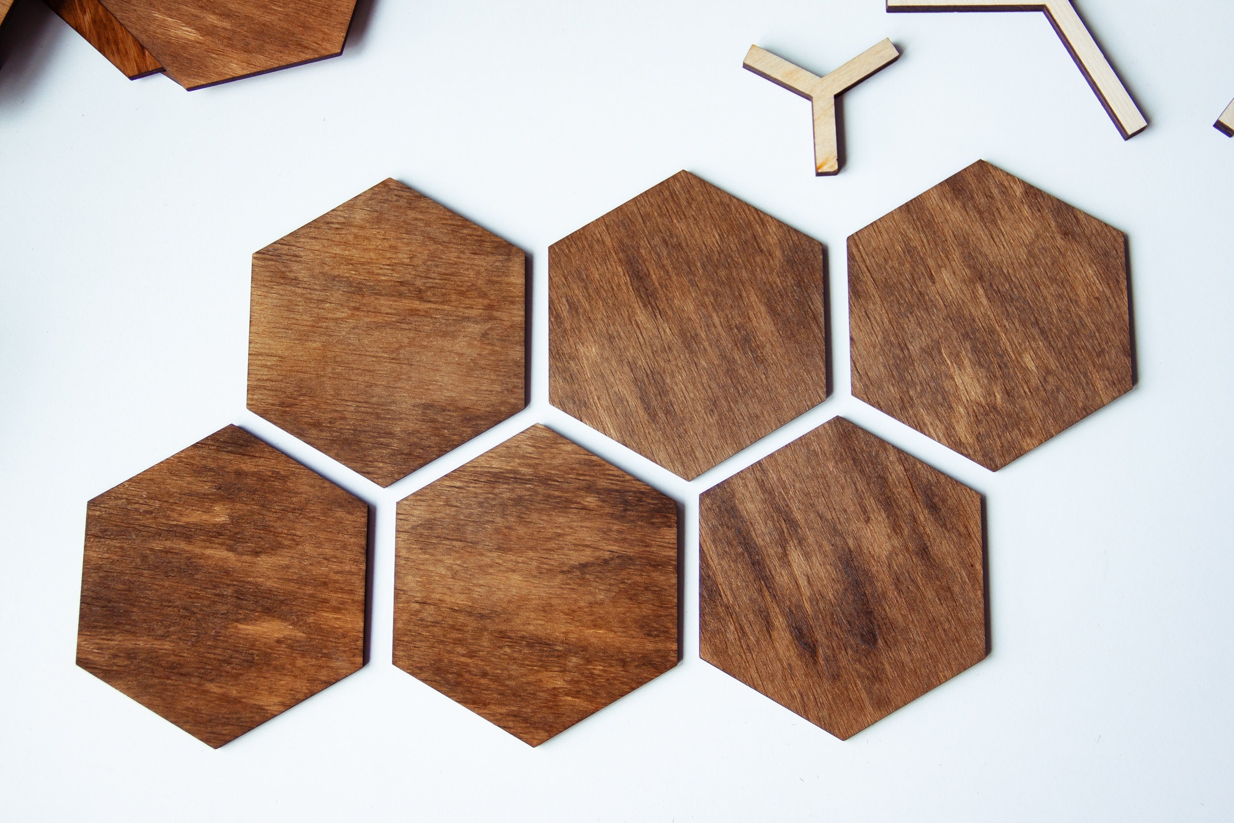 Wall Panel Wall Decor Hexagon Wood Wall Etsy UK