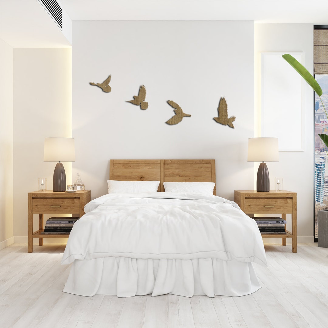 Wooden Birds Wall Art, Flying Birds Wall Art, Flying Birds Wall Decor