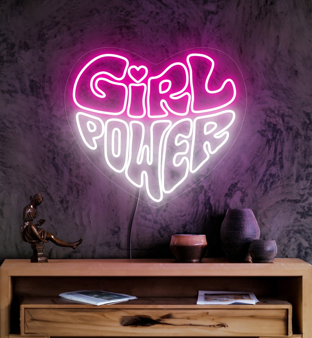 Girl Power Neon Sign, Girl Neon Sign, Girl Power Sign, Girls Room Decor