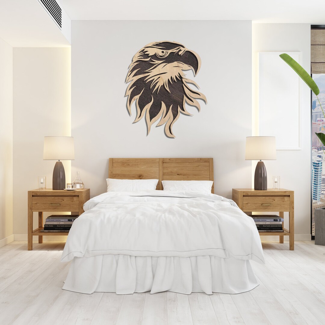 Eagle Wall Decor Eagle Wood Wall Art Wooden Eagle Wall Art Etsy