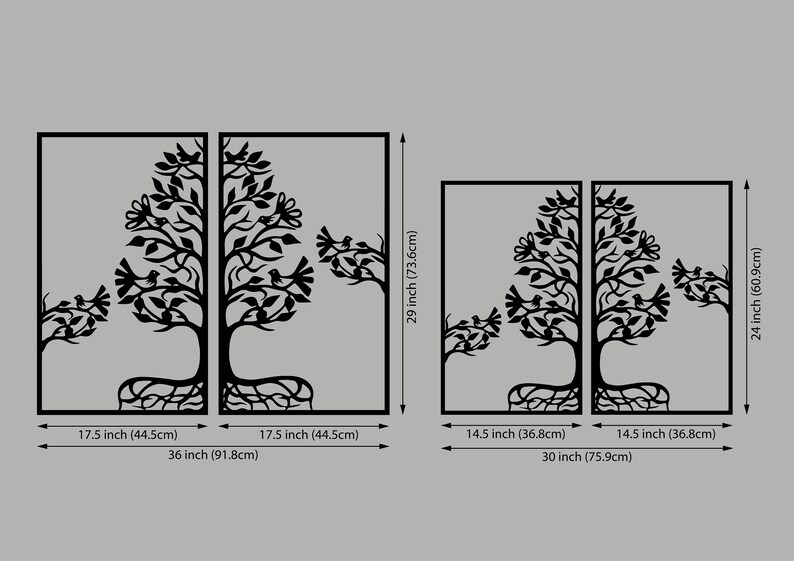 Tree Wood Wall Decor Wood Tree of Life Wall Decor Tree of Etsy