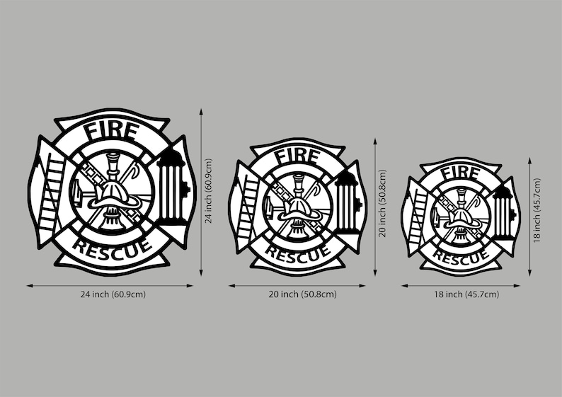 Maltese cross wood Fire department wall art Maltese cross sign Fire department logo Firefighter sign Firefighter gift for him