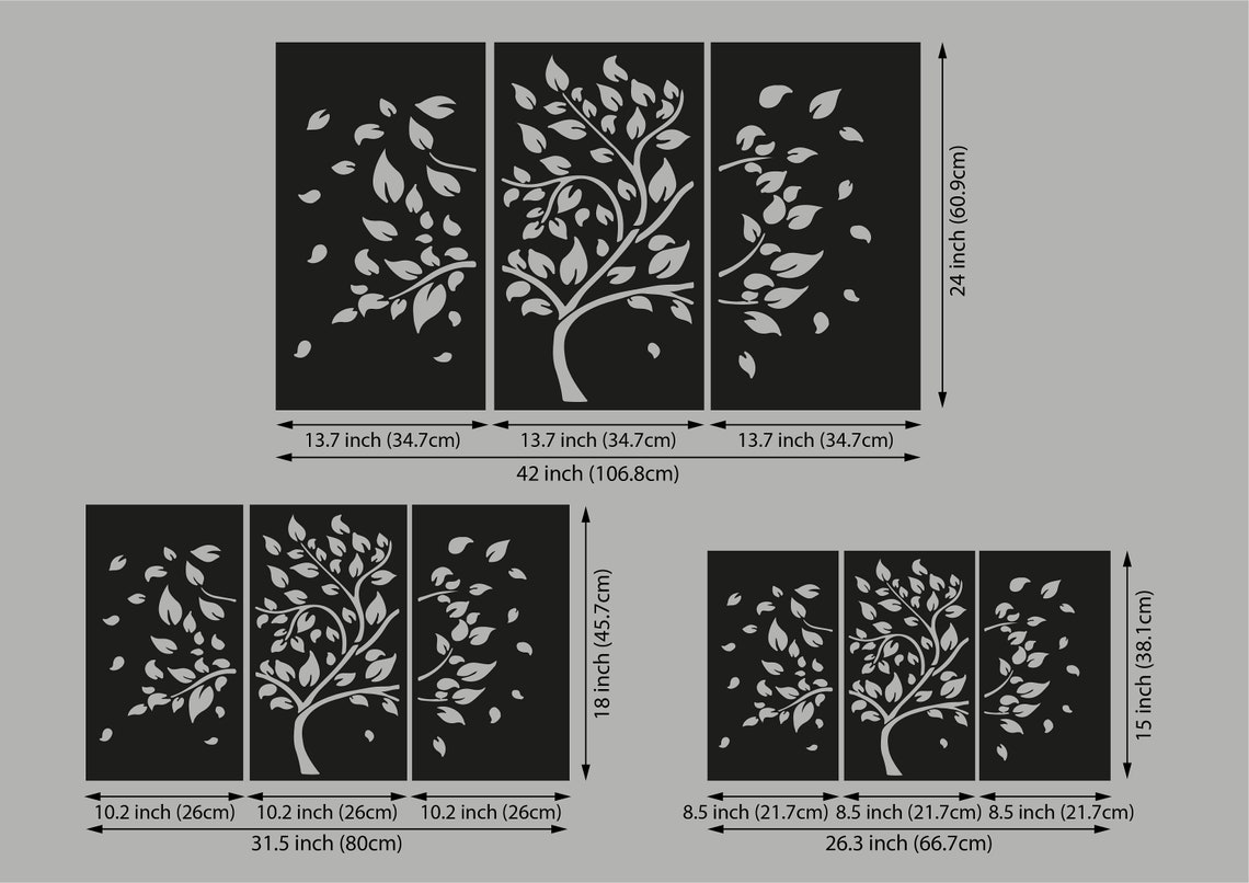 Tree Wood Wall Art Tree Wooden Art Wall Decor Wood Panel Etsy