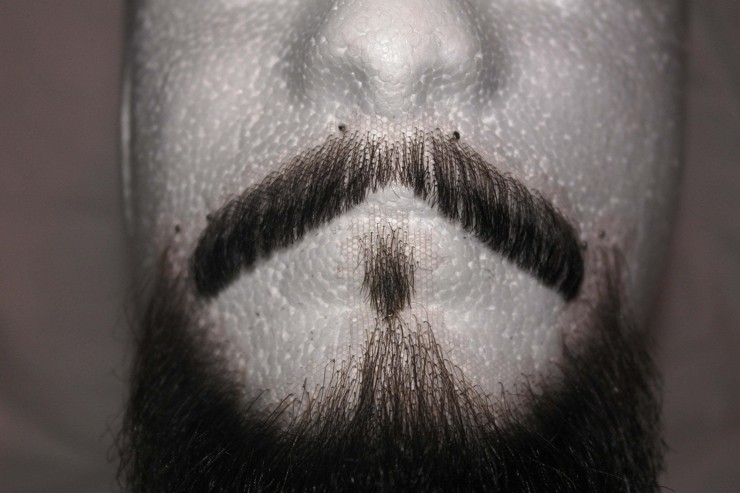 Realistic Fake Moustache and Beard Set. Human Hair Full Hand Etsy