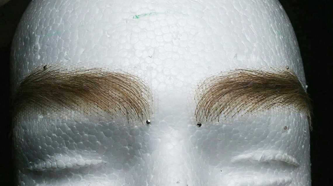 Fake Male Eyebrows. Full Hand Made for Theatre and Cosplay. Etsy