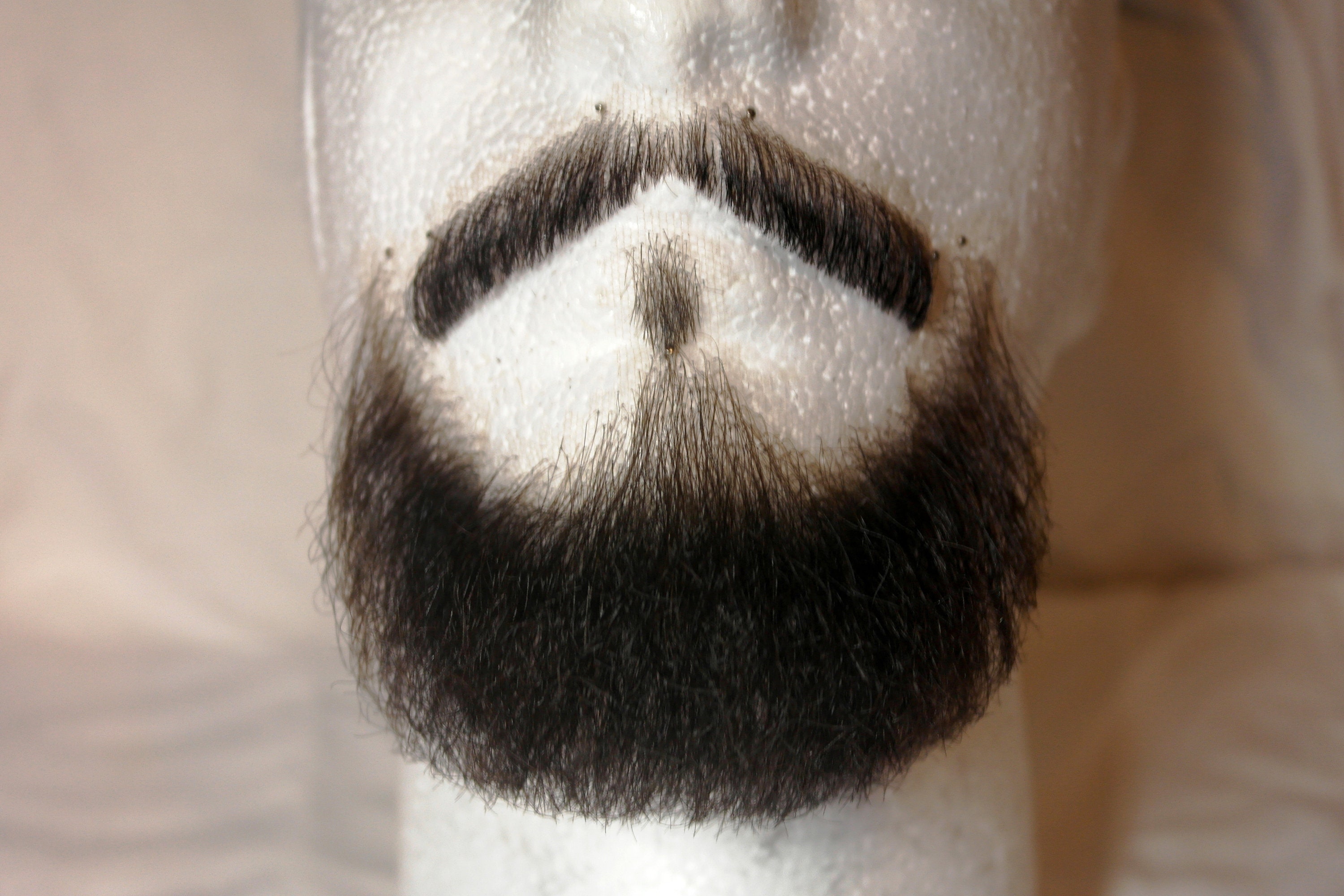 Realistic Fake Moustache and Beard Set. Human Hair Full Hand Etsy