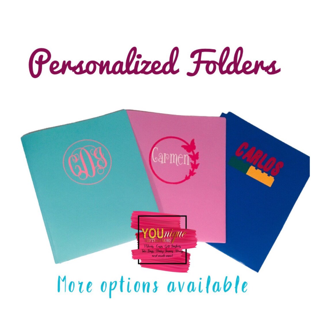 Personalized Folders/3 Prong Folders/pocket Folders/custom School