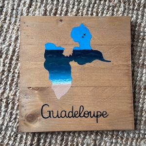 Tableau en bois Guadeloupe