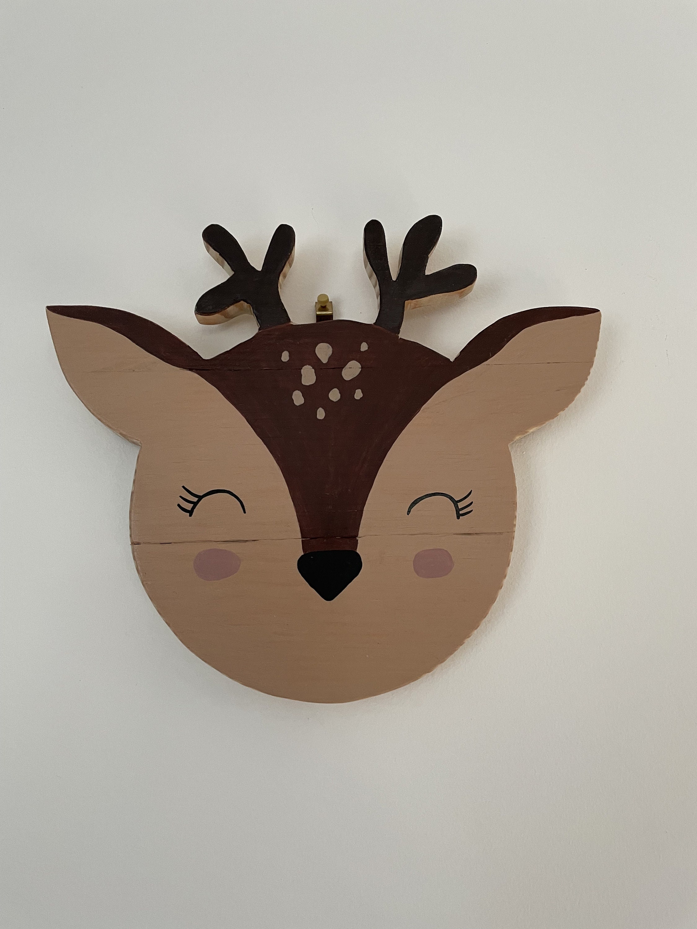 Décoration Murale Sculpture Tête de Cerf Enfant