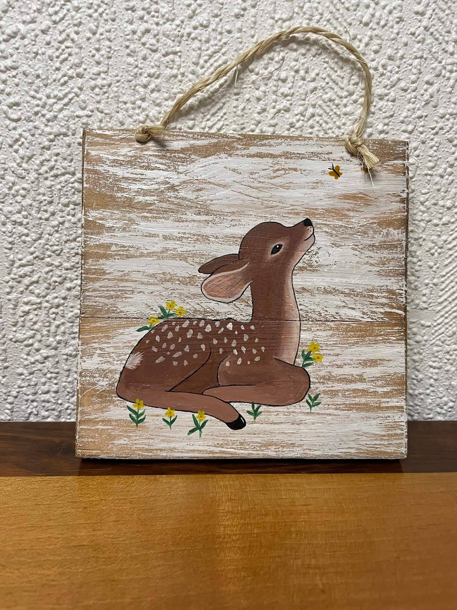 Tableau Biche Décoration Enfant