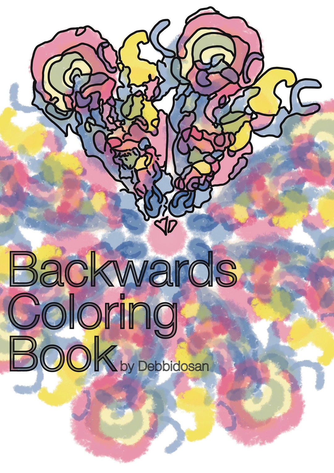 Printable Backwards Coloring Book sailor Senshi Inspired Etsy