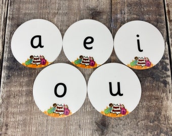 Phase 2 additional vowel phonics coins, letters & sounds, letter recognition, EYFS, word building, early reading, early spelling