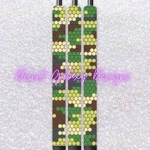 Camo Pen_Rhinestone Template_SS10 Strasssteine_ Beinhaltet PDF für Inkjoy, Makerflo und DFR Stainless