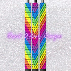 Rainbow Bliss Pen _Rhinestone Template_SS10 Rhinestones_ Includes PDF for Inkjoy, Makerflo and DFR Stainless