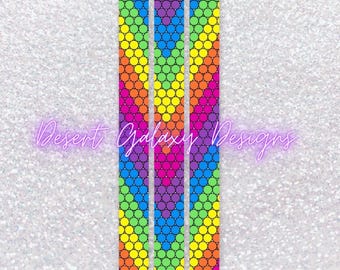 Rainbow Bliss Pen _Rhinestone Template_SS10 Rhinestones_ Includes PDF for Inkjoy, Makerflo and DFR Stainless
