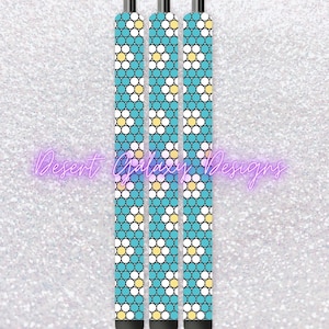 Daisy Floral Pen_Rhinestone Template_SS10 Strass steentjes_ Inclusief pdf voor Inkjoy, Makerflo en DFR roestvrij staal