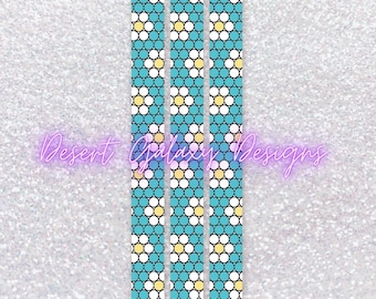 Daisy Floral Pen_Rhinestone Template_SS10 Rhinestones_ Includes PDF for Inkjoy, Makerflo and DFR Stainless