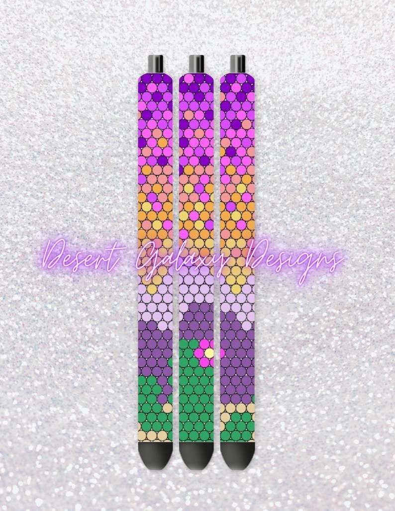 Desert Sunset Pen_rhinestone Template_ss10 Rhinestones_ Includes PDF ...