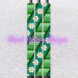 Daisy Serape Swirl Pen_Rhinestone Template_SS10 Strasssteine_ Beinhaltet PDF für Inkjoy, Makerflo und DFR Stainless