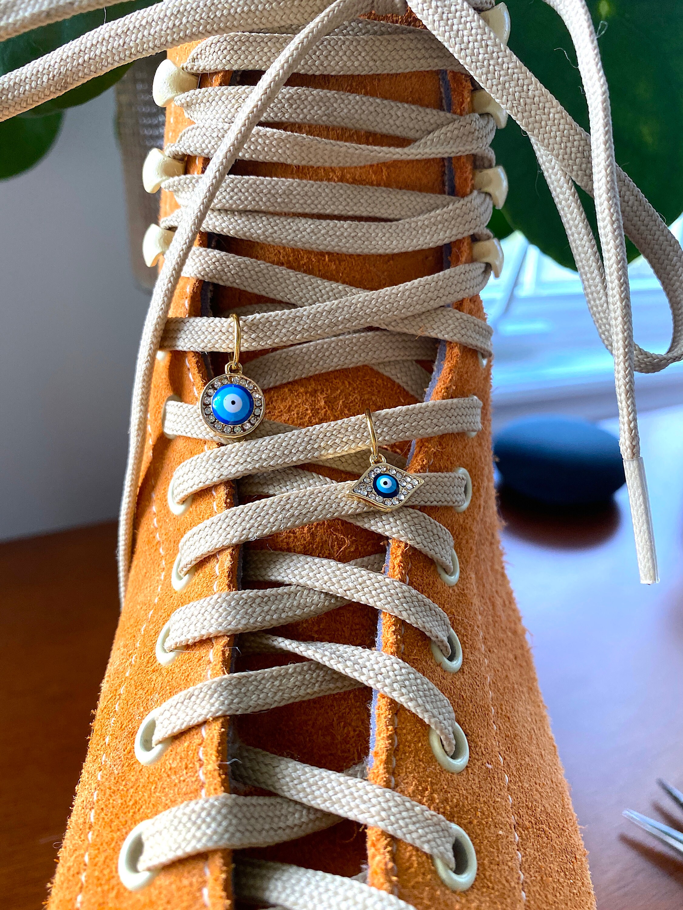 Evil Eye Roller Skate & Sneaker Shoelace Accessory Charm Etsy
