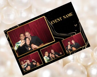 Black & Gold Photo Booth Template