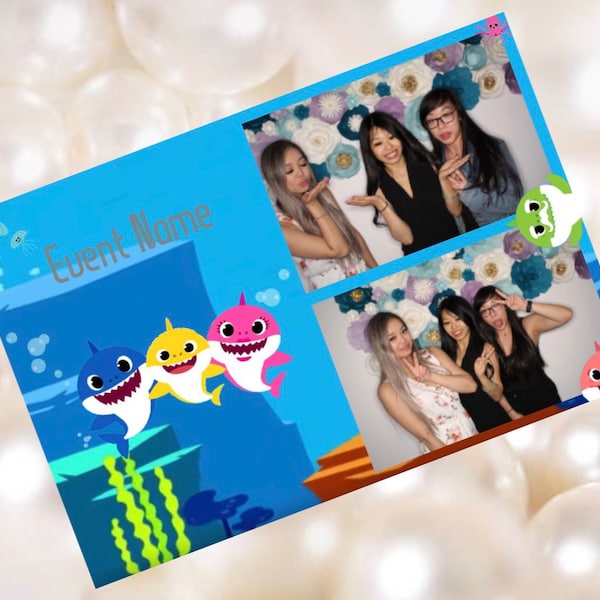 Baby Shark Photo Booth Template