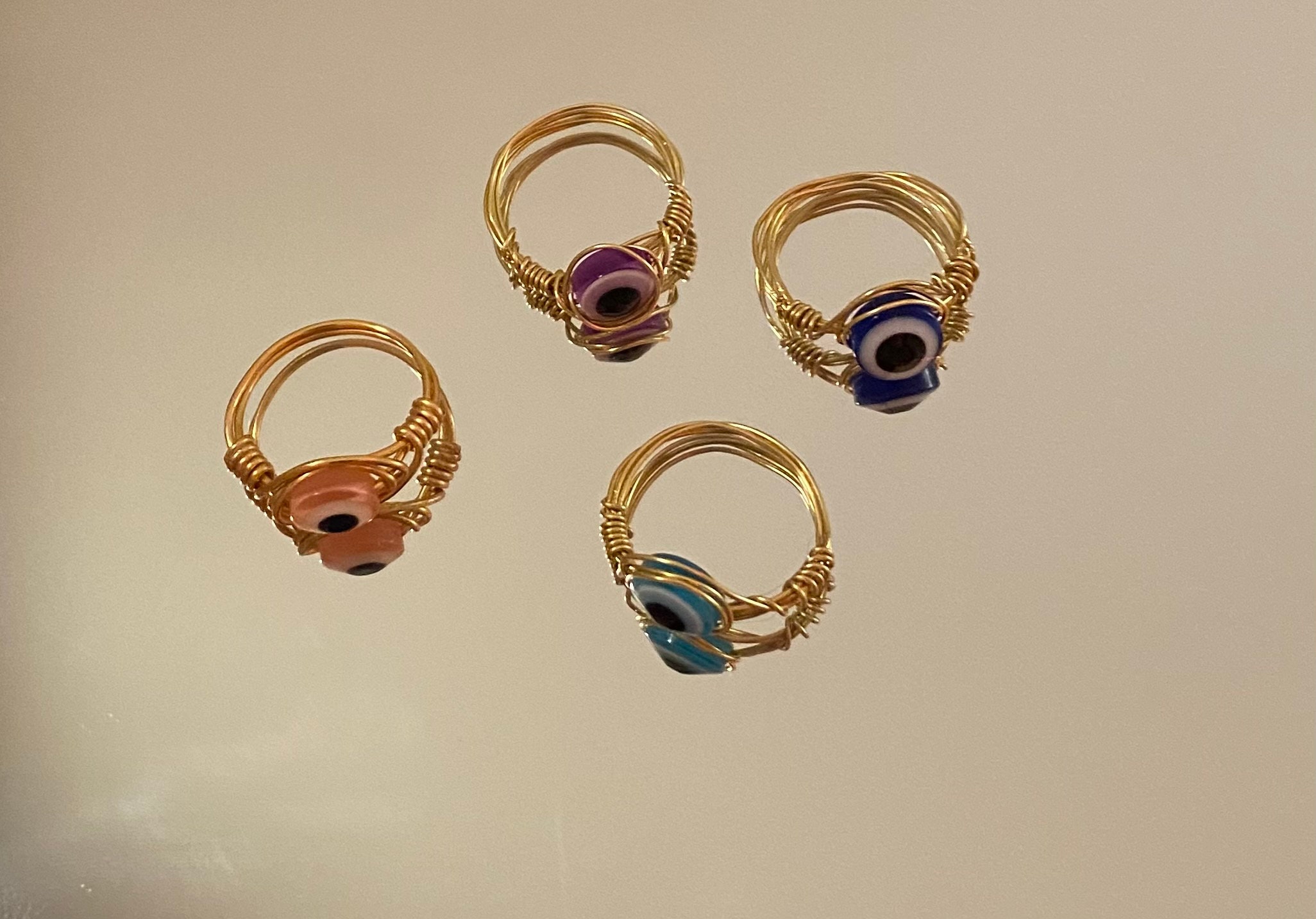 Evil Eye Wire Ring