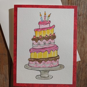 Birthday Cake card | Whimsical Birthday card