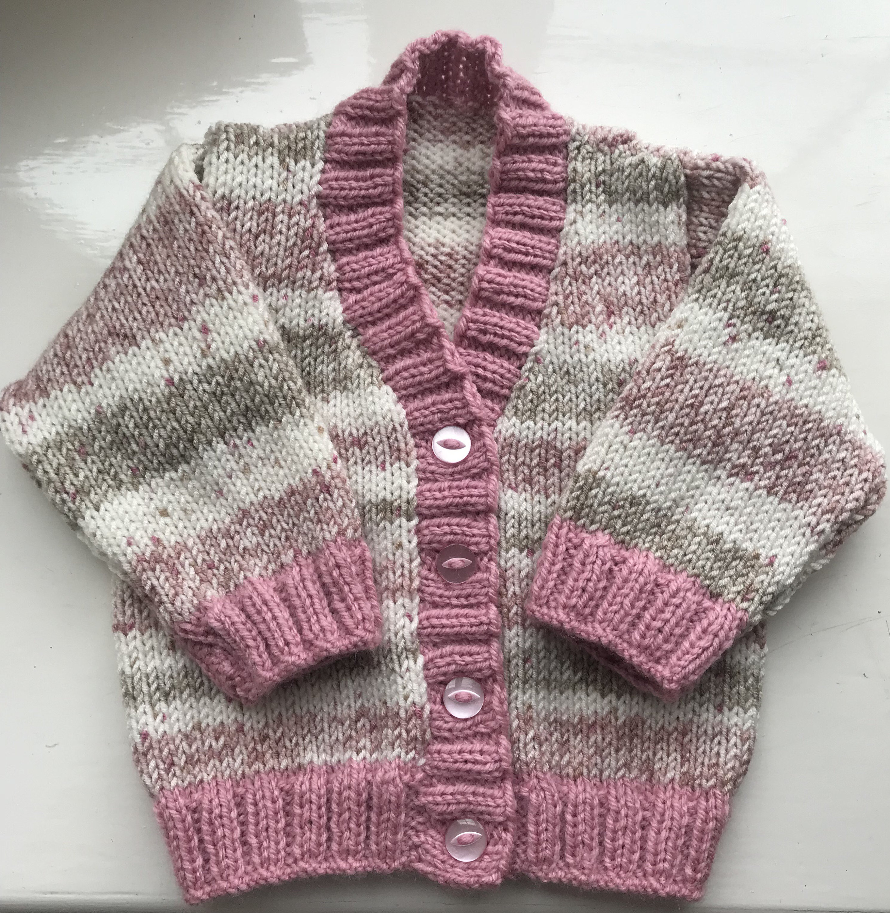 Hand Knitted Baby Cardigan Etsy