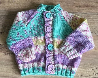 Hand Knitted Baby Cardigan