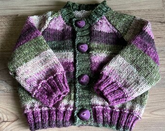 Hand Knitted Baby Cardigan