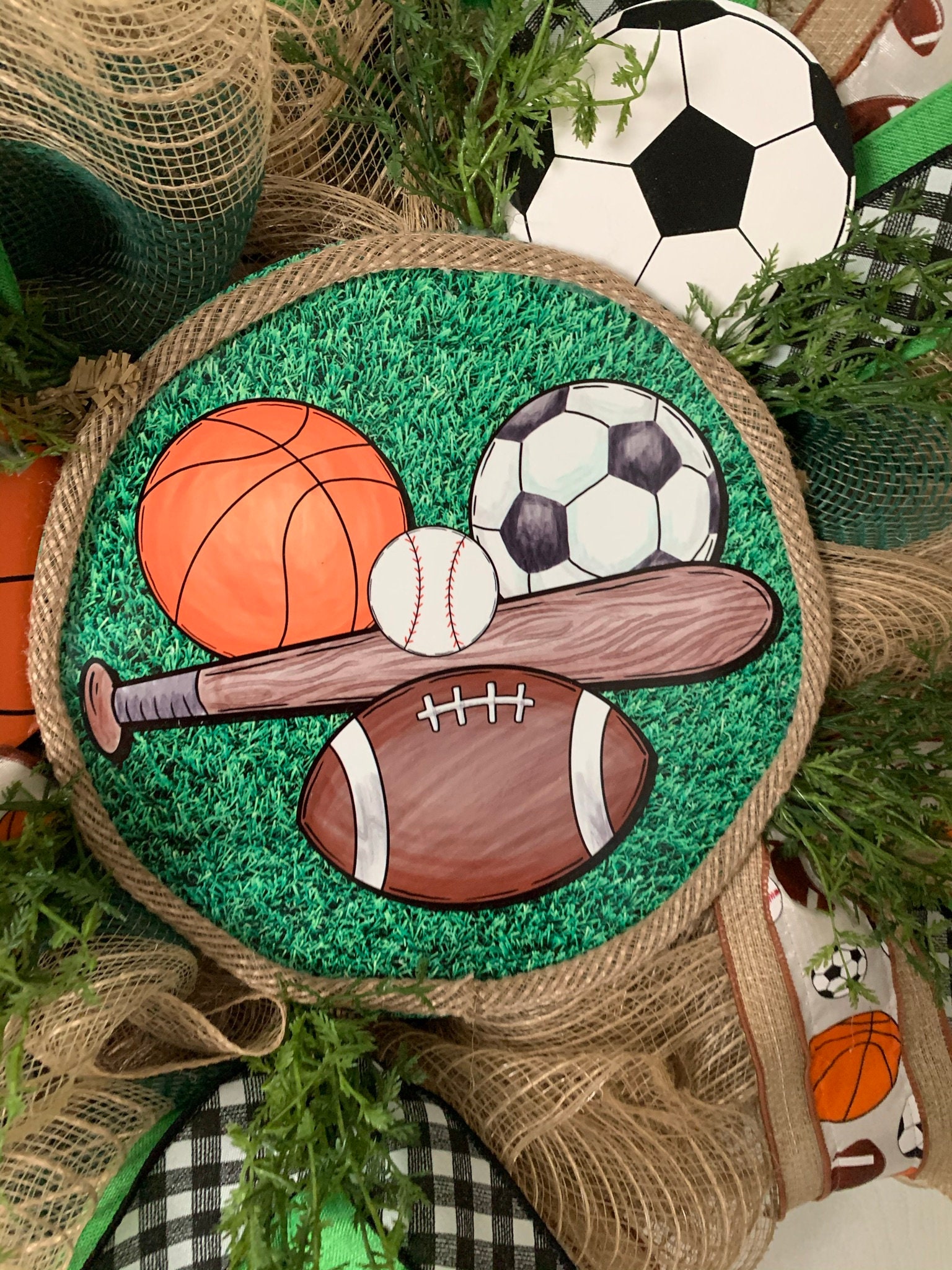 Sports Wreath Etsy