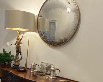 Ferrara 80cm, Antique Fisheye Round Mirror.