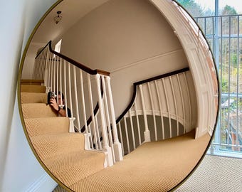 The Convex Mirror Company- Rose Gold Convex Wall Mirro 80 cms
