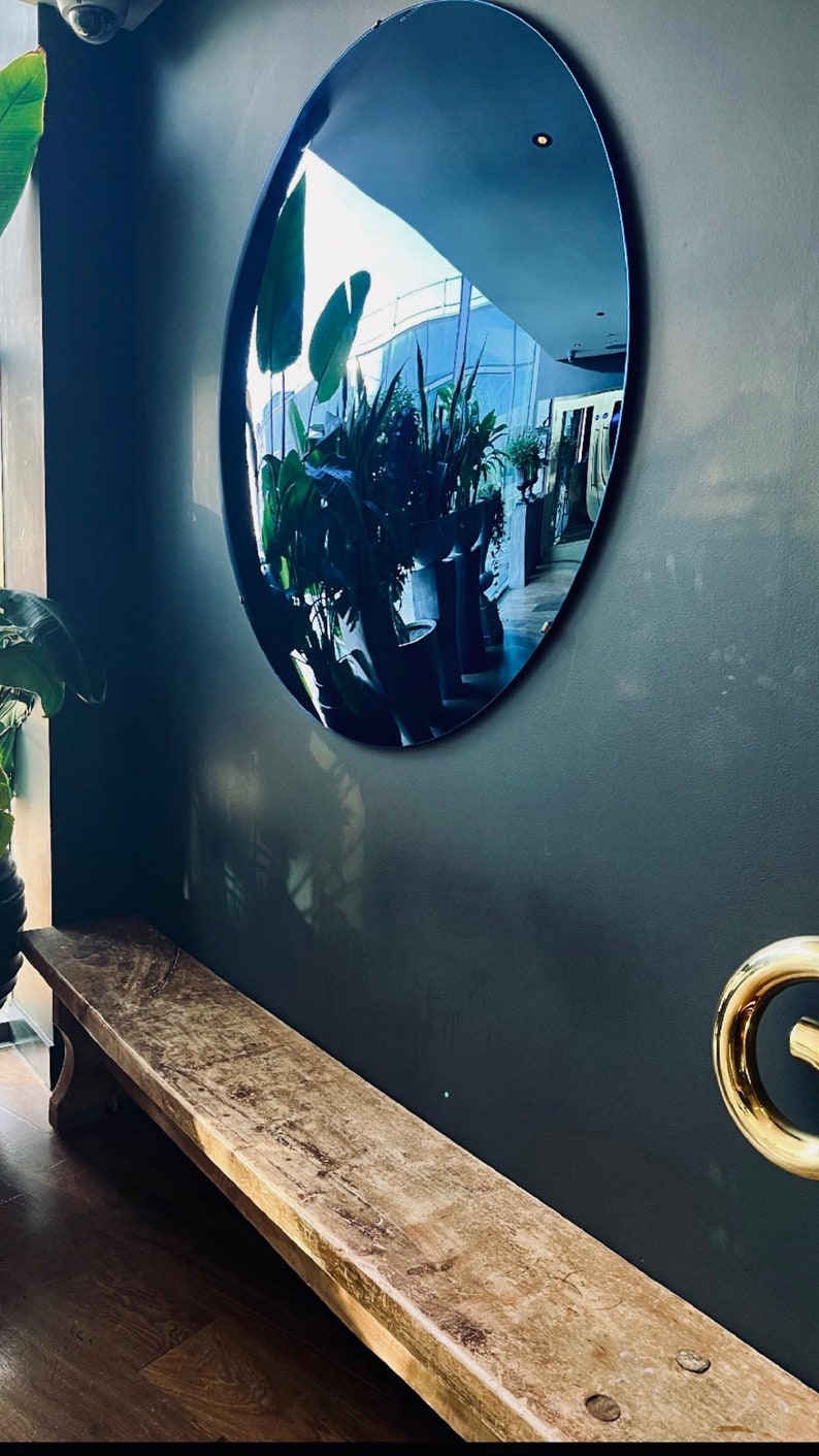 blue convex mirror