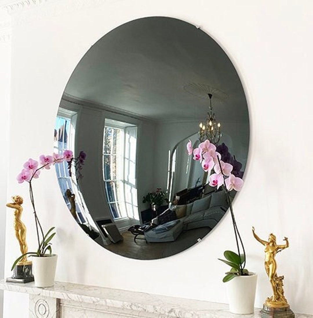 The Convex Mirror Company - Sassari 120 Cm Glass Convex Wall Mirror - Etsy