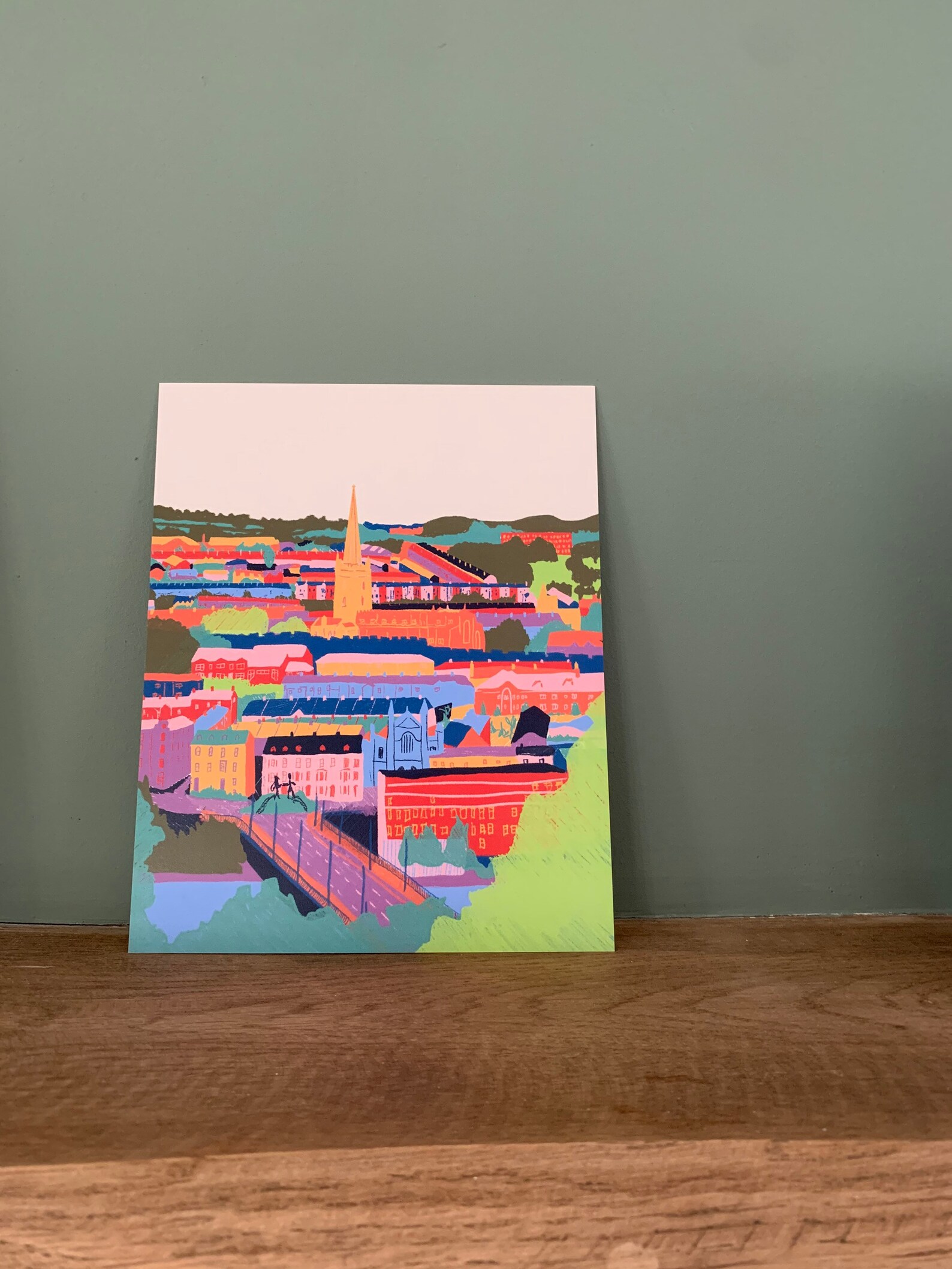 Derry/Londonderry art print wall art Northern Ireland Etsy