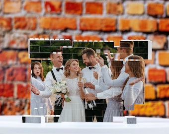 Personalised wedding portrait - wedding gift - Horizontal Large