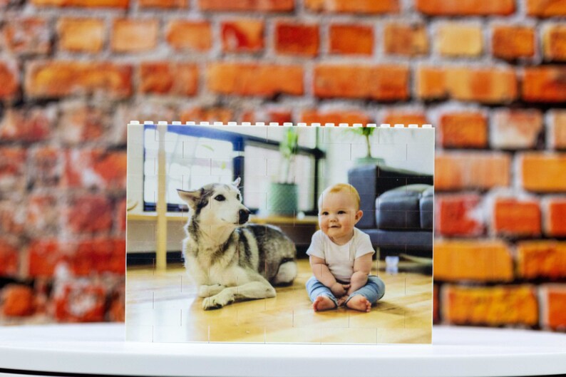 Personalised Building Brick Photo Block Puzzle Custom Family Etsy India