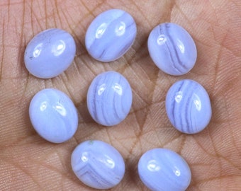 17Ct AAA Quality Blue Lace Agate Cabochon Gemstone Oval Shape Cabochon...25x16x5mm Approx