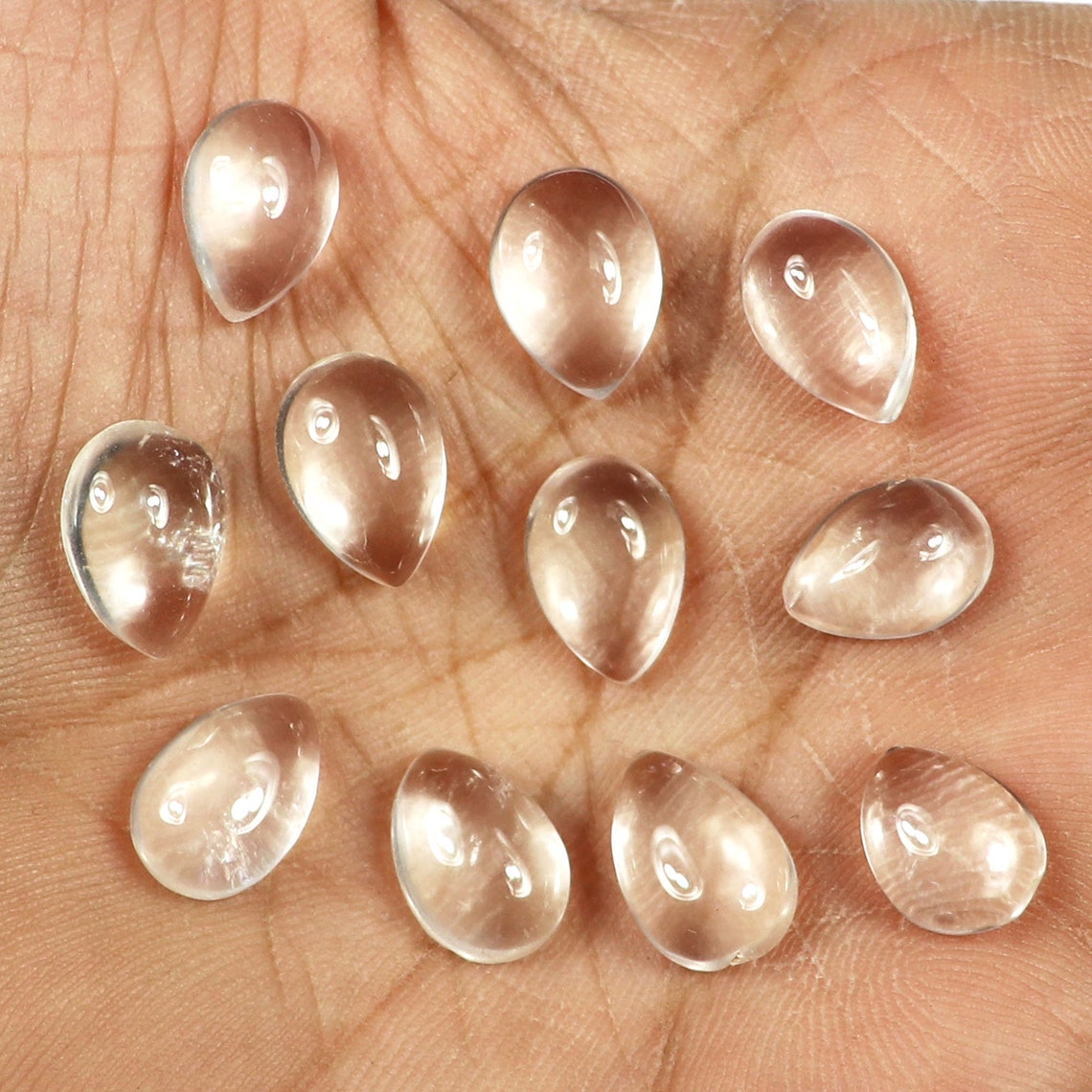 Crystal Quartz Cabochon Glass Quartz Clear Quartz Cabochon Etsy