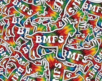 BMFS Goat Tie Dye Sticker
