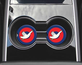 Donut Pattern Goose Inspired Car Coasters  | Car Accessories | Car Decor