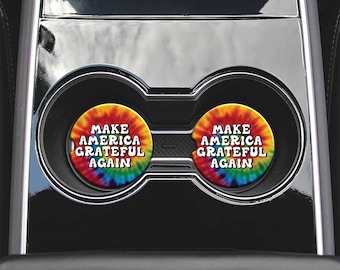 Make America Grateful Again Car Coasters  | Car Accessories | Car Decor